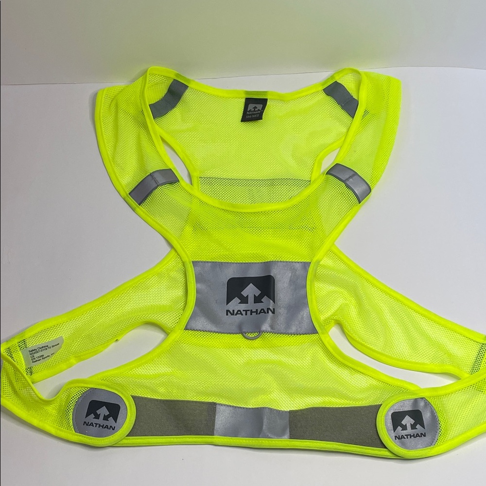 Nathan Neon Yellow Safety Vest with Reflective Panel.  Size S/M.